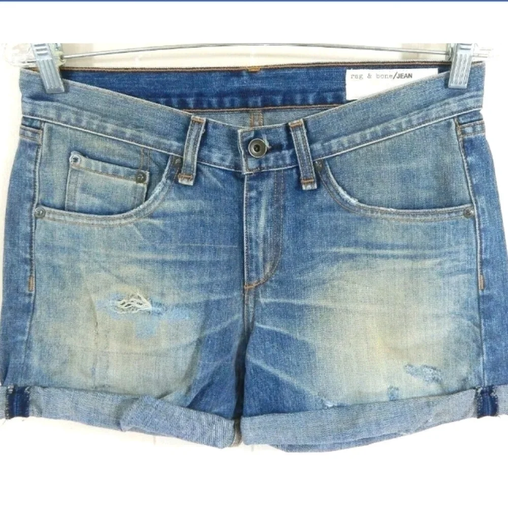 Rag & Bone Surfer Repair Boyfriend Shorts
